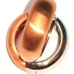 Creoli bicolore (Rose / oro bianco) 750, WG lucido / RG satinato