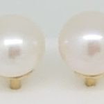 Perlenohrringe Gelbgold 750 6,7mm