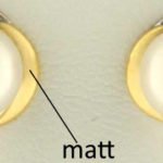 Boucles d'oreilles perle or jaune 750, perle SWZ env. 8-8,5 mm, partiellement rhodié avec