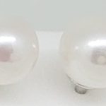 Orecchini di perle oro bianco 750 7.5mm