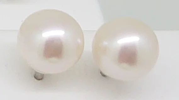 OPE2004 Pearl earrings white gold 750 8.5mm – Bild 1