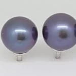 Perlenohrringe Weißgold 750 7.5mm