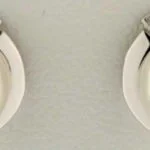 Perlenohrringe, Weißgold 750, SWZ Perle ca. 8-8,5 mm, mit