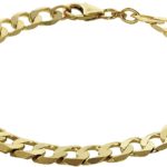 Bracelet Panzer taille or jaune 750 semi-massif 8.0 mm