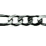 Figaro Collier 3 + 1 Weißgold 750 ca. 3,0 mm 40 cm