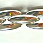 Necklace anchor carré white gold 750 handcraft 45cm