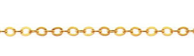 Mirror anchor yellow gold 750 approx. 1.7 mm 38 cm