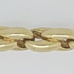 Collana ancora ovale in oro giallo 750, circa 4,2 mm, 45 cm