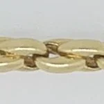 Necklace anchor oval 750 yellow gold, approx.4.2mm, 45cm