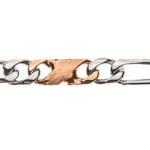 Collier Carrera / Figaro poli / satiné bicolore