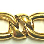 Bracciale Figaro 1+1 oro giallo 750 fatto a mano 19cm