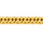 Fuchsschwanz diamantiert 750 Gelbgold ca. 1,2 mm 38 cm