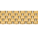 Collier yellow gold 750 brick pattern 5 rows approx. 6.0mm 45cm