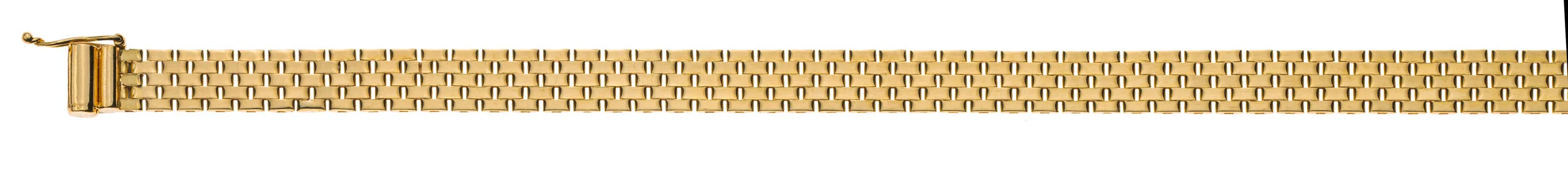 Collier yellow gold 750 brick pattern 5 rows approx. 6.0mm 45cm – Bild 1