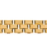 Collier oro giallo 750, motivo mattone 3 file, 3,5 mm, 45 cm