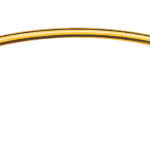 Omega Double Face mat / brillant or jaune 750 env. 1.9mm 40cm