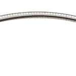 Omega Double Face mat / brillant or blanc 750 env. 2,5 mm 40 cm