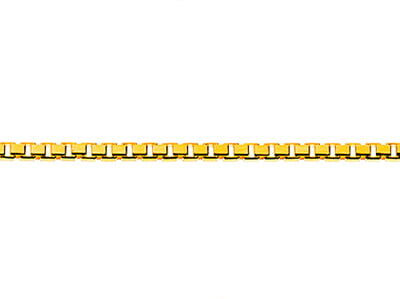 Diamant vénitien taille 8 fois en or jaune 750 env. 1.1mm 38cm