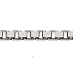 Or blanc vénitien 8 fois diamanté 750 env. 1,4 mm 50 cm