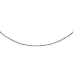 Omega 750 white gold approx. 2.5mm 40cm