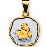 ENGEL ANHÄNGER GELBGOLD 750/18K RHODINIERT