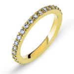 Mémoire-Ring Gelbgold Kornfassung 750