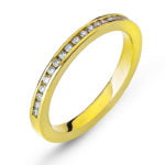 Rivière-Ring Gelbgold-Kanalfassung 750