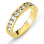 Rivière-Ring Gelbgold-Kanalfassung 750