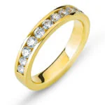 Rivière-Ring Gelbgold-Kanalfassung 750