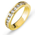 Mémoire-Ring Gelbgold-Kanalfassung 750