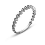 Ring Weissgold 750 mit 13 Diamanten H SI 0.06ct.