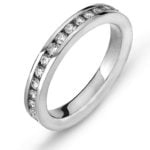 Mémoire-Ring Weißgold Kanalfassung 750