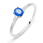 Ring white gold 750 with sapphire 0.40ct.