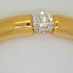 Solitärring-Spannfassung Gelbgold 750 H SI 0,33ct.