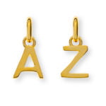 18K Gold Letter "A" to "Z" Pendant
