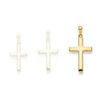 Bold Cross Pendant in yellow gold 750/18k
