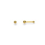 Circle Nose Stud 2.5mm in yellow gold 750/18k