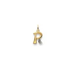 R letter Diamond Pendant Bicolor gold 750/18k