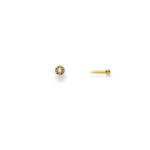 Piercing a bottone con diamante in oro giallo 750/18k