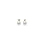 Diamond Pearls Earring with 750 gold