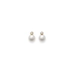 Diamond Pearls Earring with 750 gold