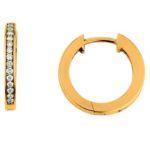 Boucles d'oreilles créoles avec or 750