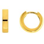 Boucles d'oreilles créoles avec or 750