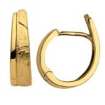 Boucles d'oreilles créoles avec or 750