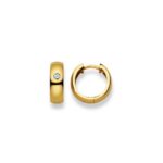 Orecchini a cerchio con oro 750