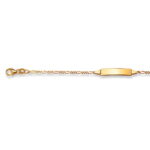 Plaque bracelet gold 750 yellow