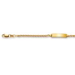 Bracciale placca oro 750 giallo