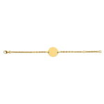 Bracciale placca oro 750 giallo