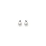 Diamond Pearls Earring with 750 gold