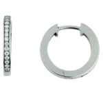 Boucles d'oreilles créoles avec or 750